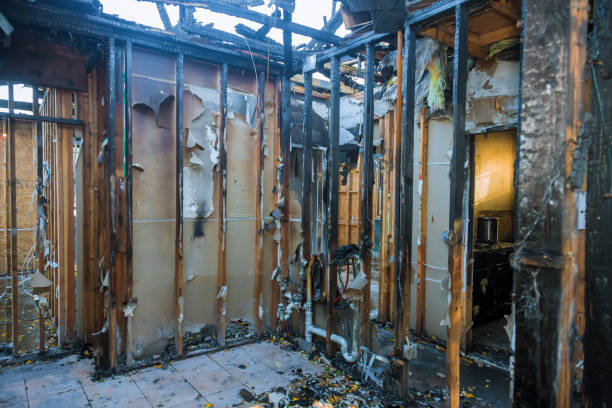 Professional Soot Cleanup technician working in Telford, PA
